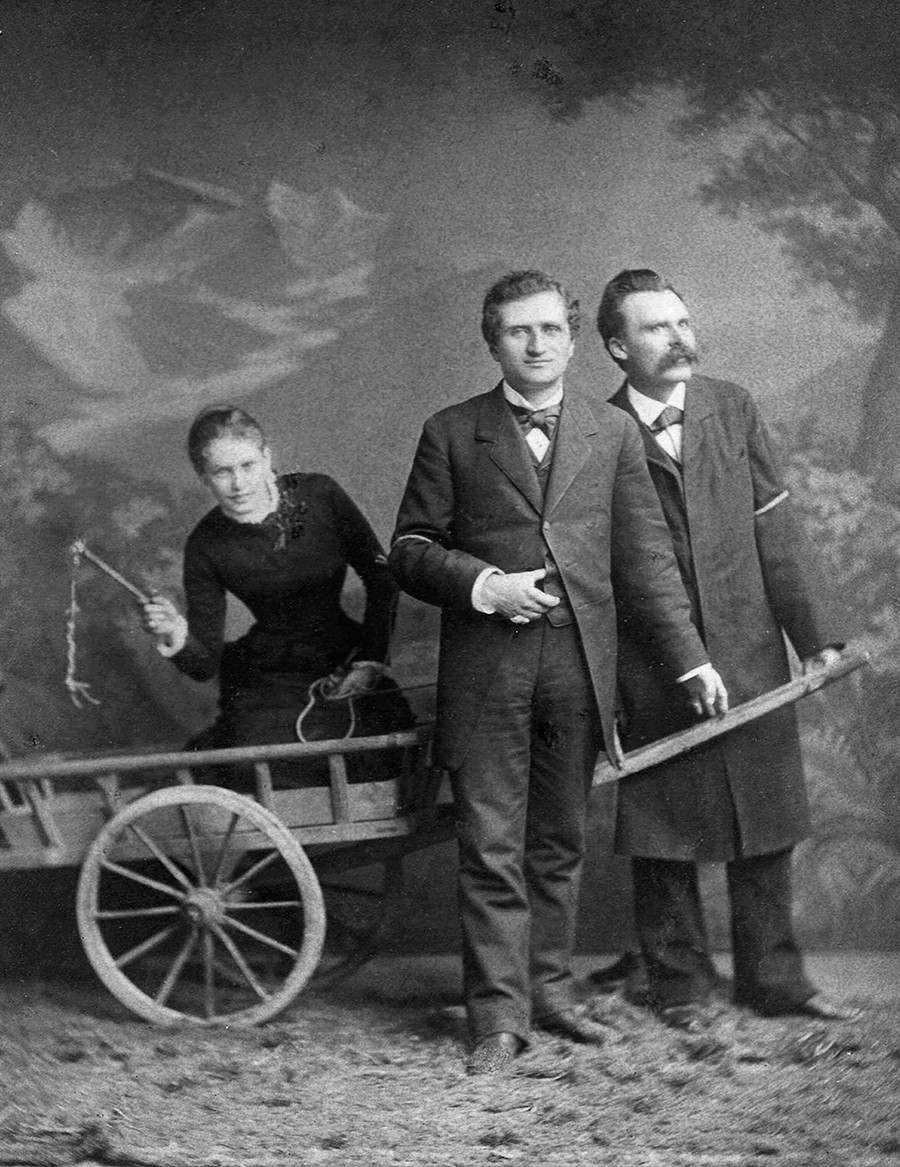 Lou Andreas-Salomé, Paul Rée and Friedrich Nietzsche, 1882