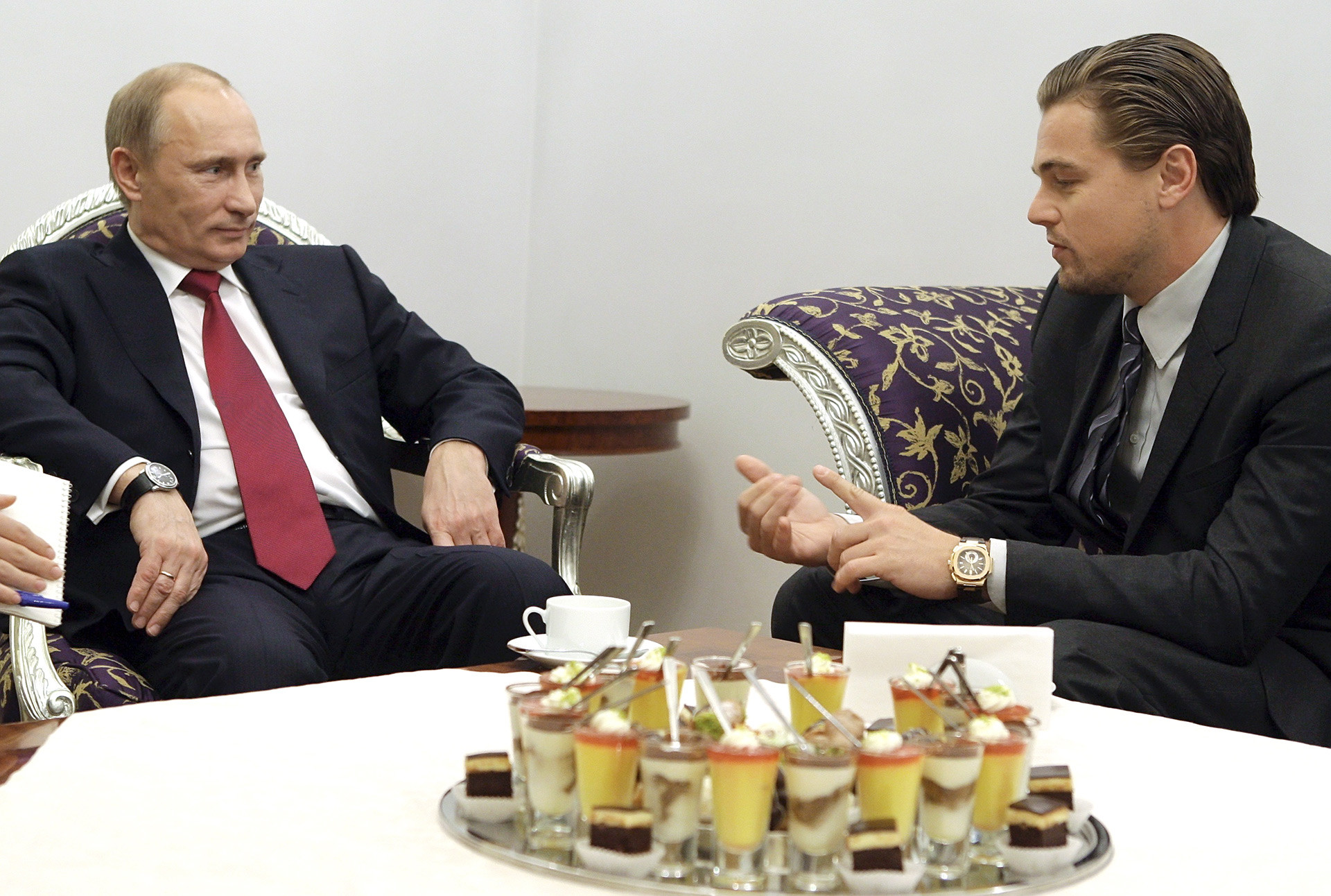 DiCaprio said that he’d also like to play Vladimir Putin, because it is “very, very, very interesting”