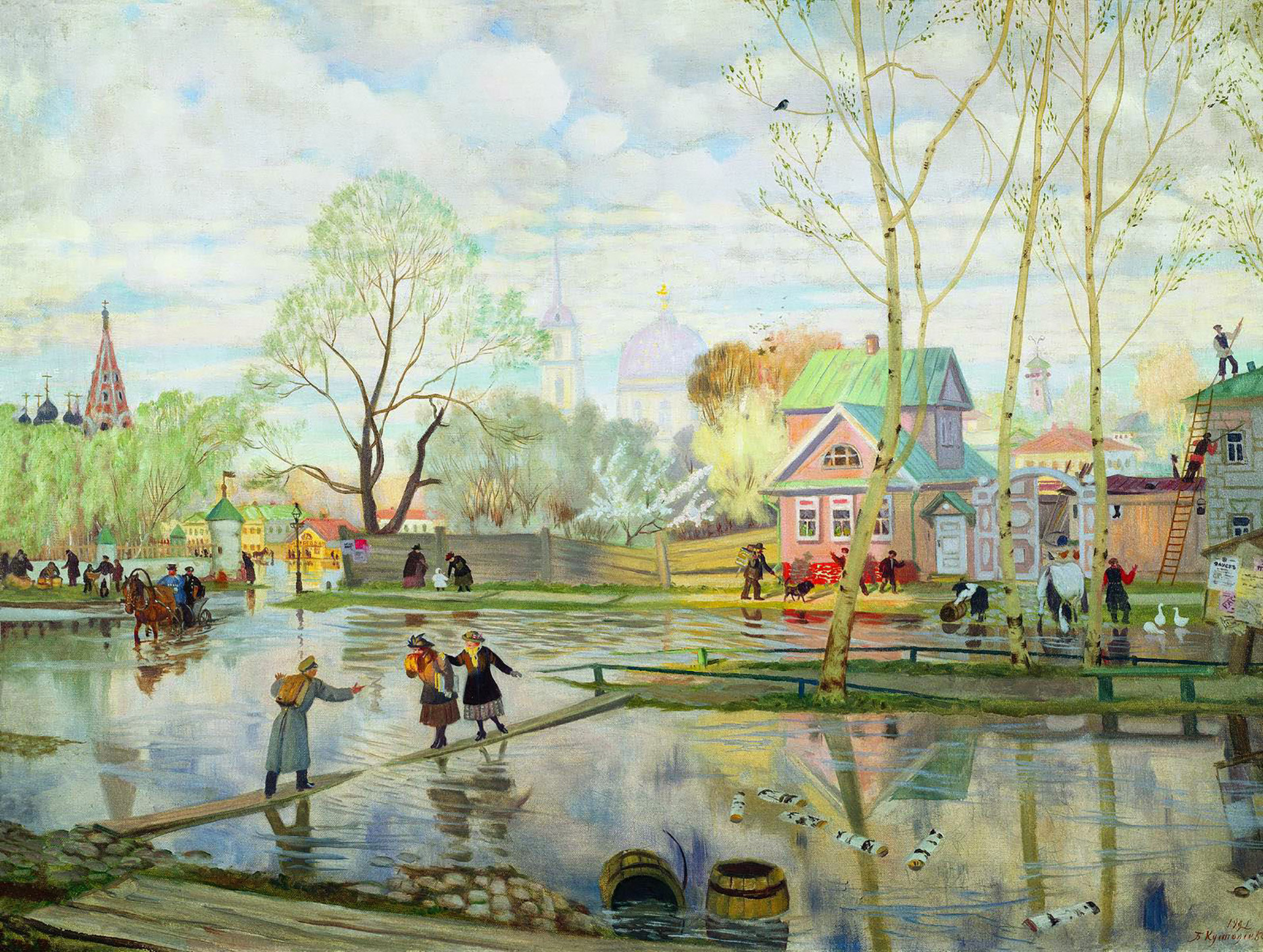 Pomlad, 1921, Boris Kustodijev
