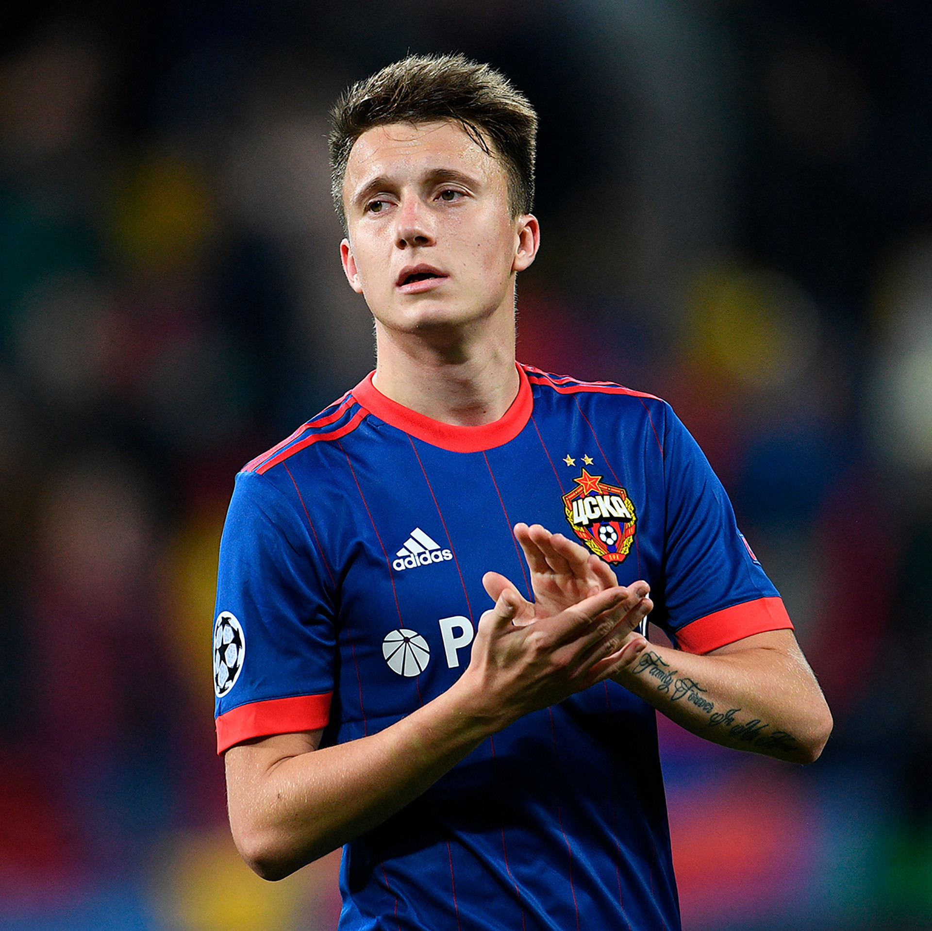 O meia do CSKA de Moscou, Aleksandr Golovin, que já esteve ligado ao Arsenal anteriormente. 