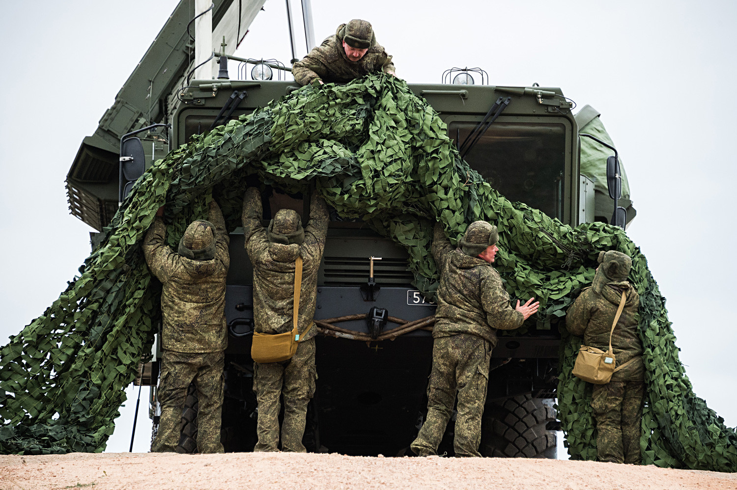 S-400 Triumf em serviço em Sevastopol para proteger as fronteiras aéreas da Rússia