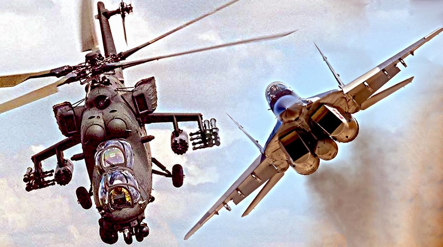  Ударни хеликоптер Ми-35М и ловачки авион МиГ-29