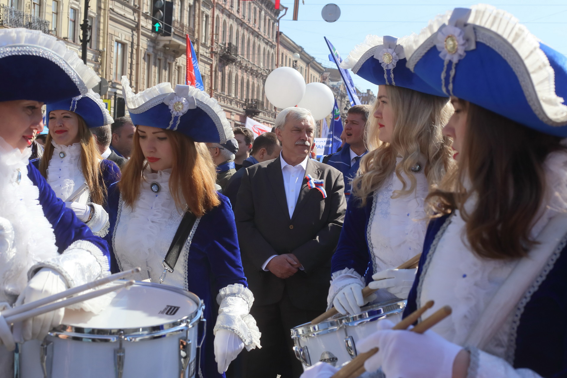 Celebración del Primero de mayo en San Petersburgo, 2016.