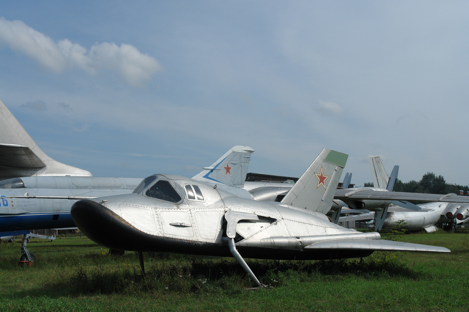 Prototipo del avión espacial, el MiG 105-11 “Spiral”, en el Museo Central de las Fuerzas Aéreas en Mónino.