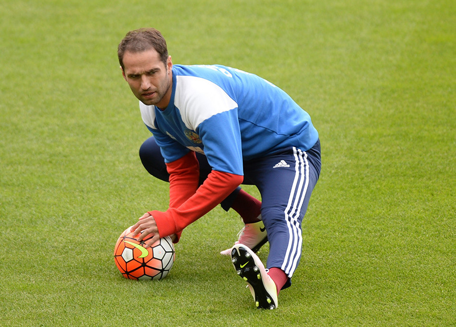 Roman Schirokow beim Training