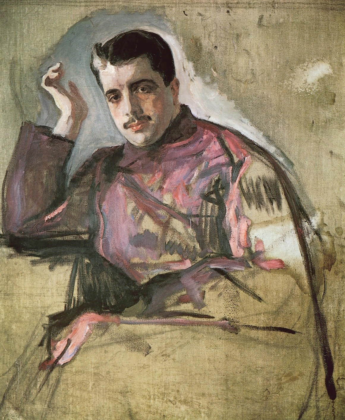 Portrait of Sergei Diaghilev by Valentin Aleksandrovich Serov