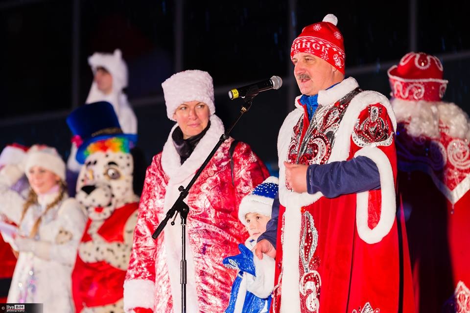 На фестивалу Деда Мразова у Рибинску, децембар 2017.