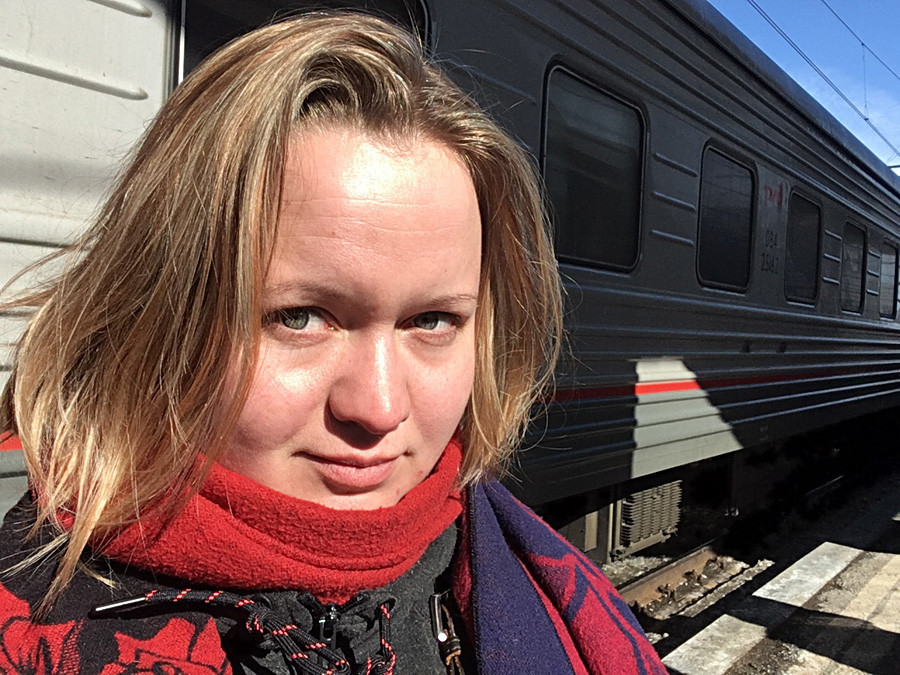 Um olhar realmente transsiberiano: no terceiro dia andando na terceira classe do trem (platskart). 