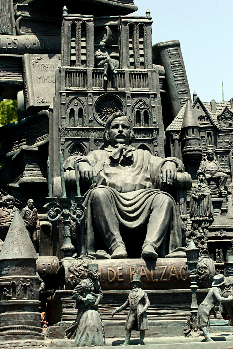 Monumento dedicado a Honore de Balzac en Francia.