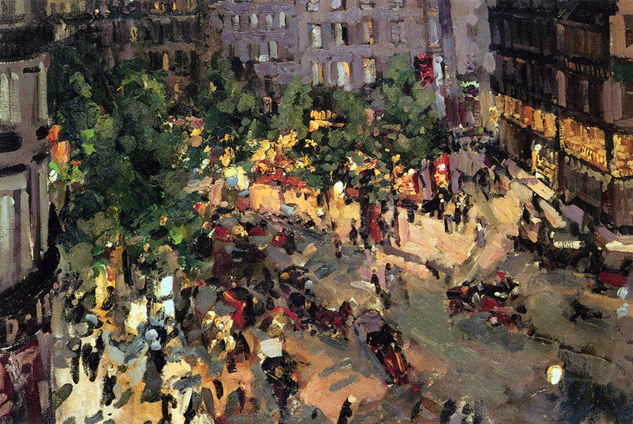 Paris. Boulevard des Capucines by Konstantin Korovin, 1906.