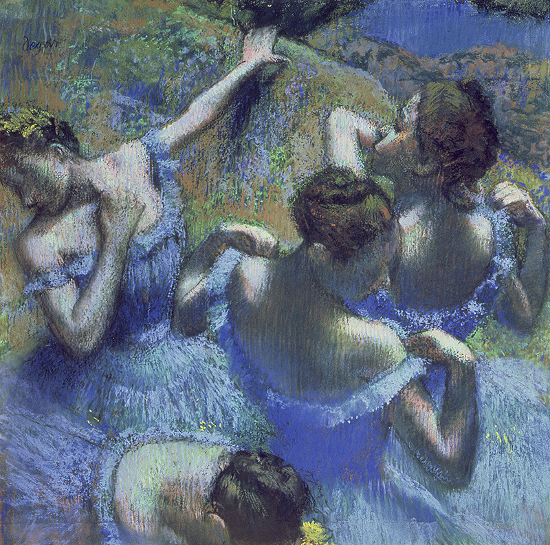 'Blue Dancers' karya Edgar Degas.