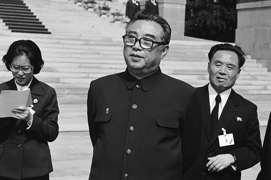 Kim Il-sung, the DPRK leader, and former Soviet officer. 