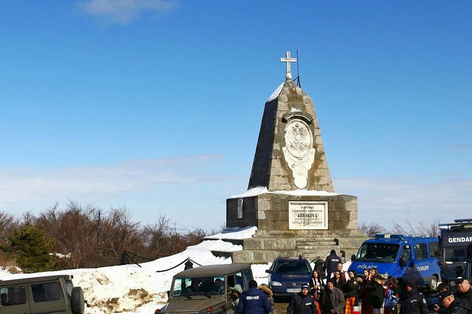 Паметник на Александър II под връх Шипка, 3 март 2018 г.