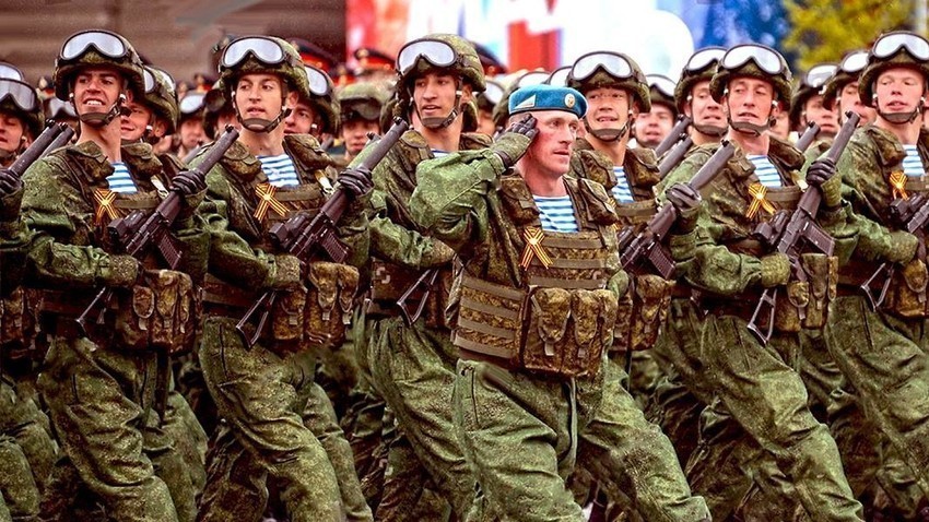 Войници на Парада на Победата в Москва, 2017 г.