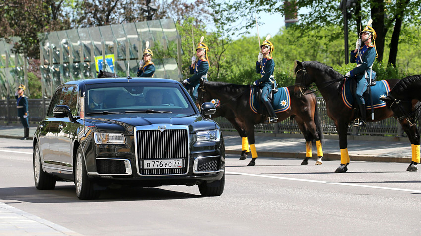 Президентската лимузина Aurus на Владимир Путин