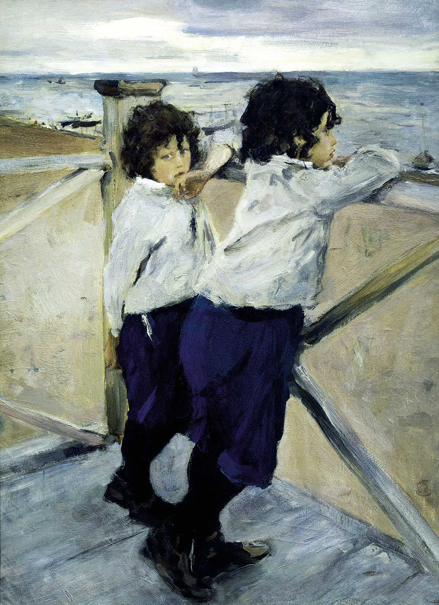 “Crianças. Sasha e Yura Serov”, de Valentin Serov, 1899

