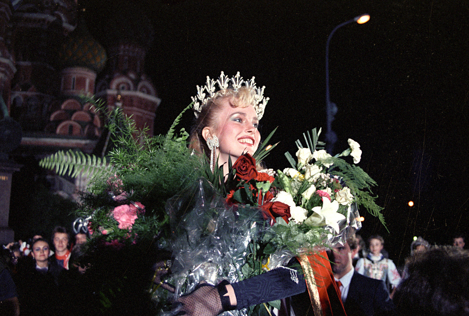 Larisa Letichevskaya during the coronation ceremony on Red square. 