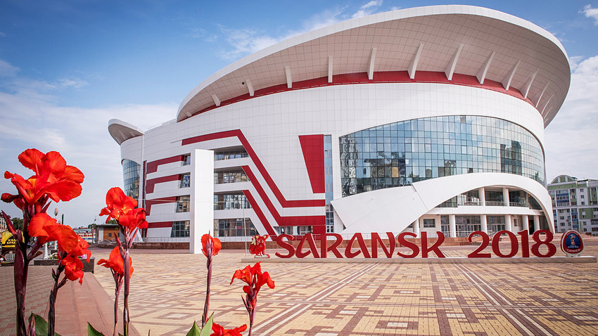 A view of Saransk's Millennium Square