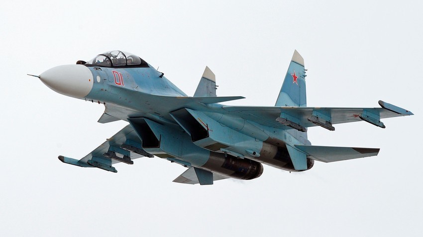 Nad tem območjem so še posebej aktivna lovsko-bombniška letala velikega dometa Su-30SM.