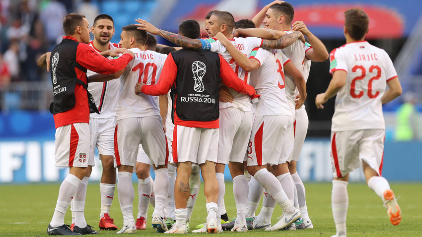 Репрезентација Србије слави победу над Костариком у свом првом мечу на Светском првенству у Русији