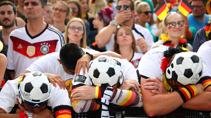 Немачки навијачи након утакмице 