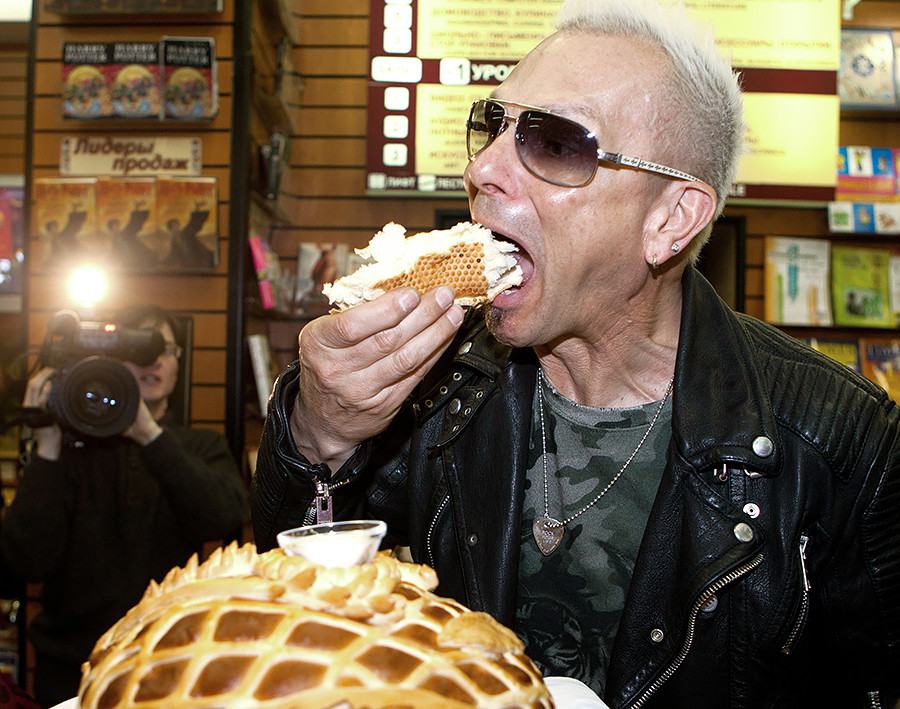 Scorpions guitarist Rudolf Schenker at the presentation of his book Rock Your Life.