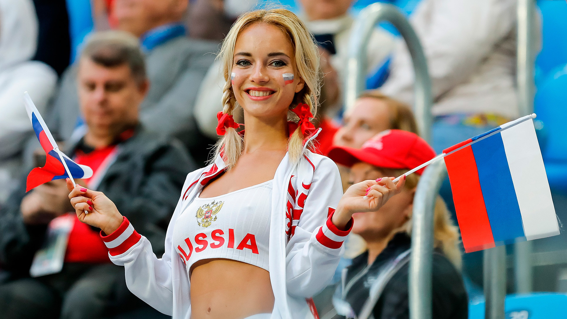 If you think Russian football fans wear kokoshnik and ushanka hats ...