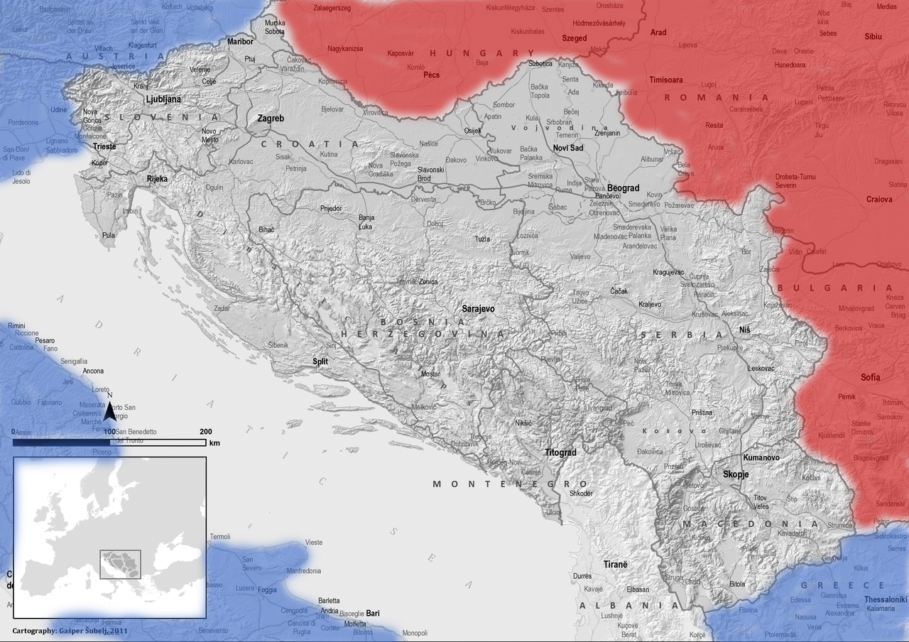Jugoslavija razpeta med Vzhodom in Zahodom. 