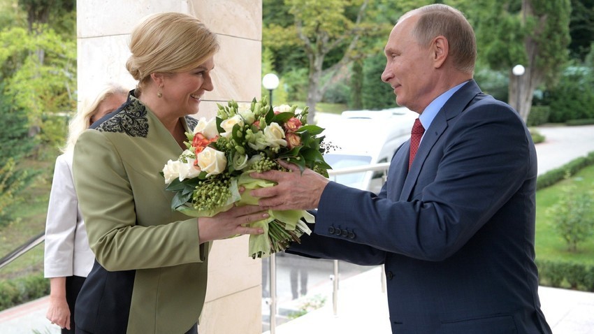 Kolinda Grabar-Kitarović i Vladimir Putin
