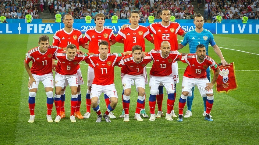 Ruska nogometna reprezentanca, 2018