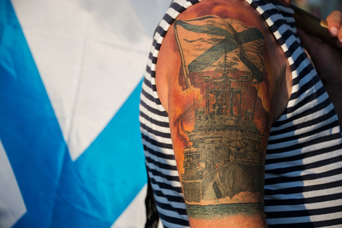 Detalj sa proslave Dana Ratne mornarice u Sevastopolju.