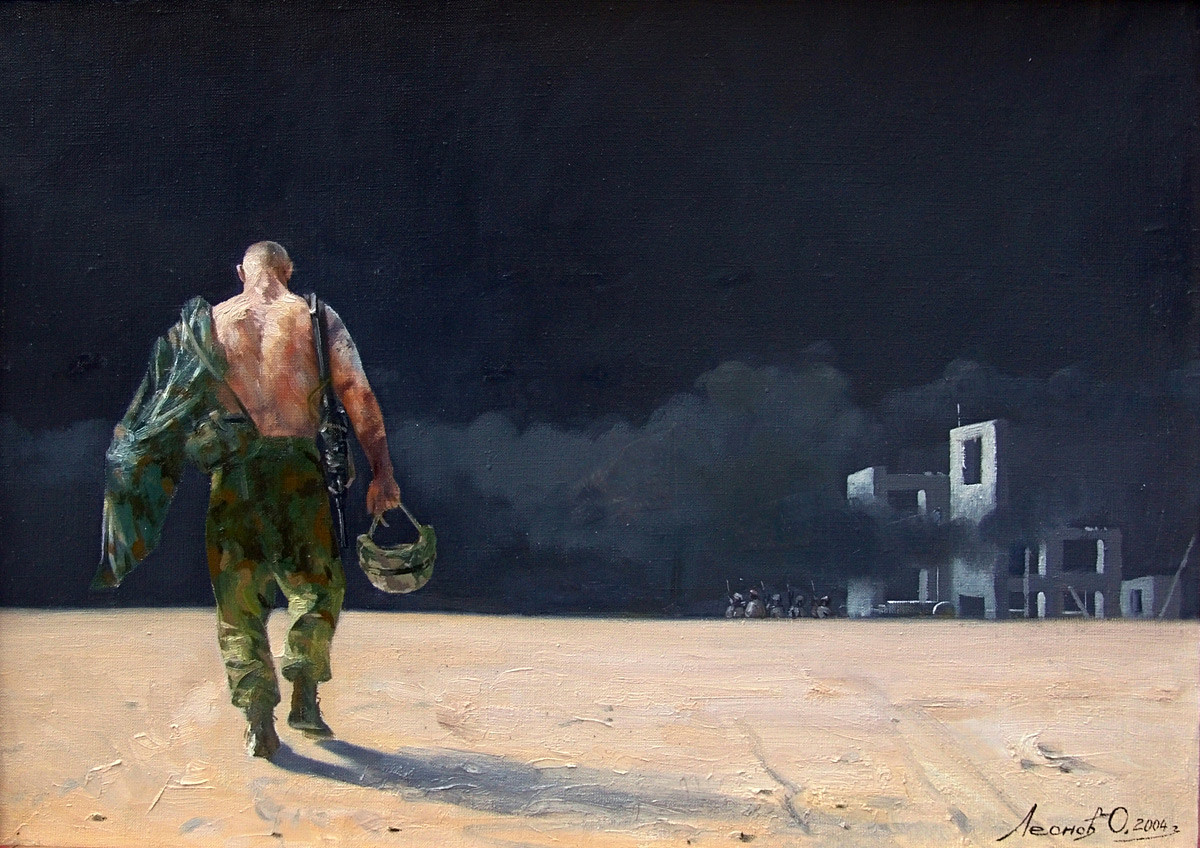 « Entre les combats » par Oleg Leonov, 2004