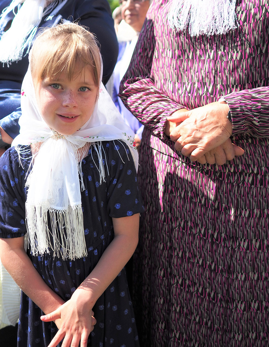 Ariana Ogloff during the prayer meeting.