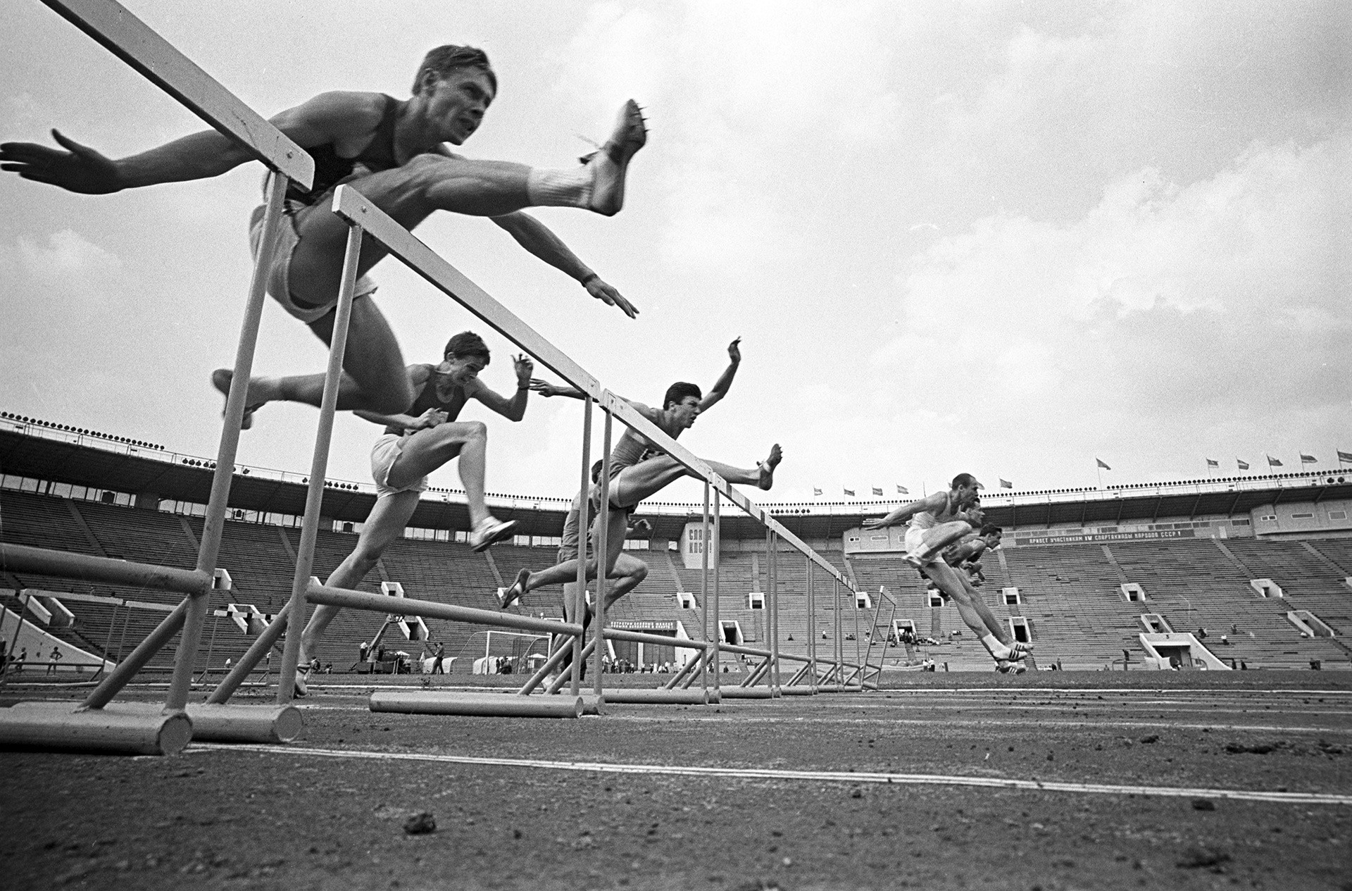 110-m-Hürdenlauf bei der 4. Spartakiade 1967