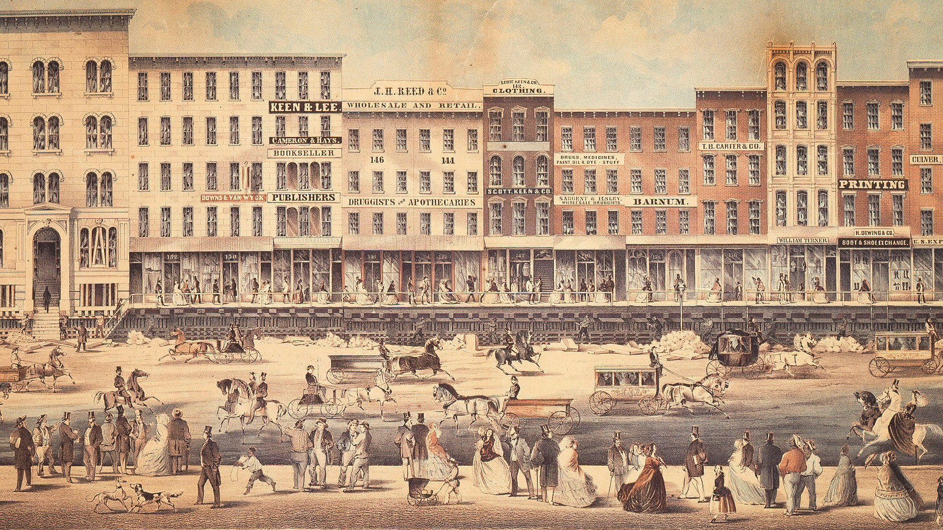 Chicago na década de 1860. 