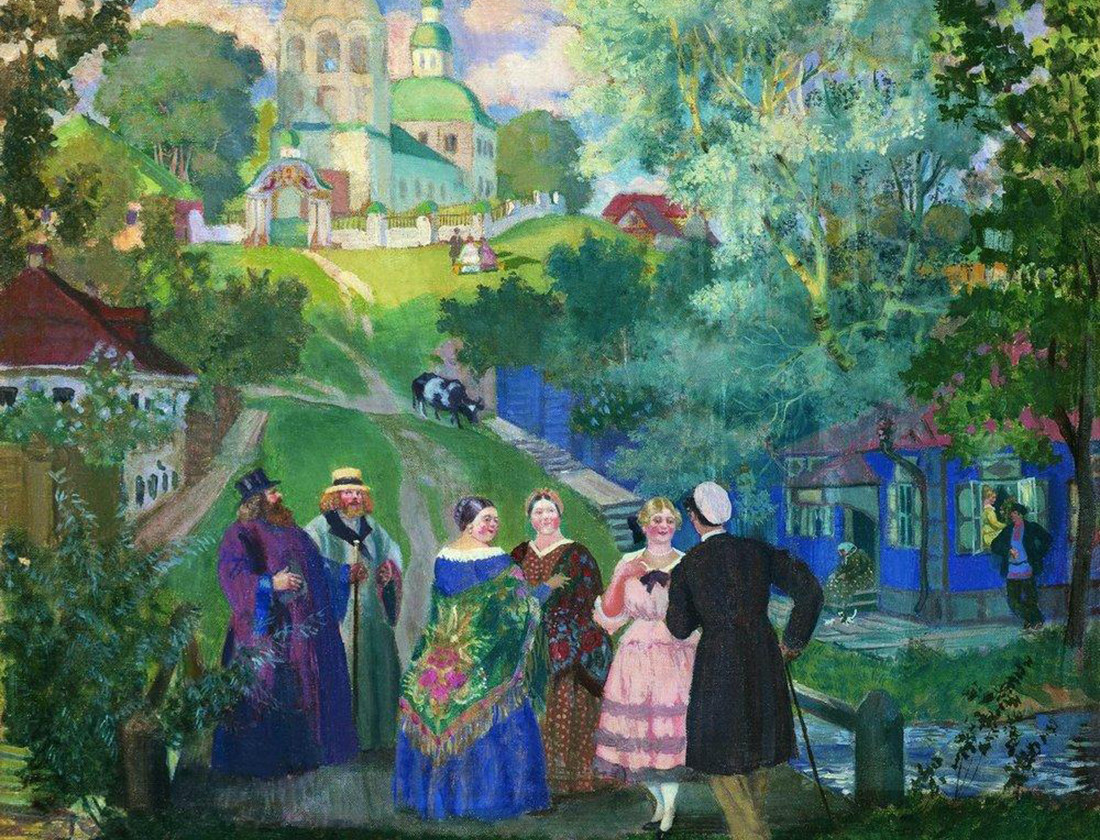 Província no verão, Boris Kustodiev, 1922