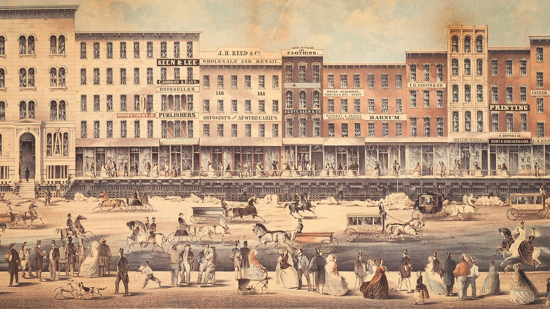 Ilustracija: Grad Chicago,1860-ih.