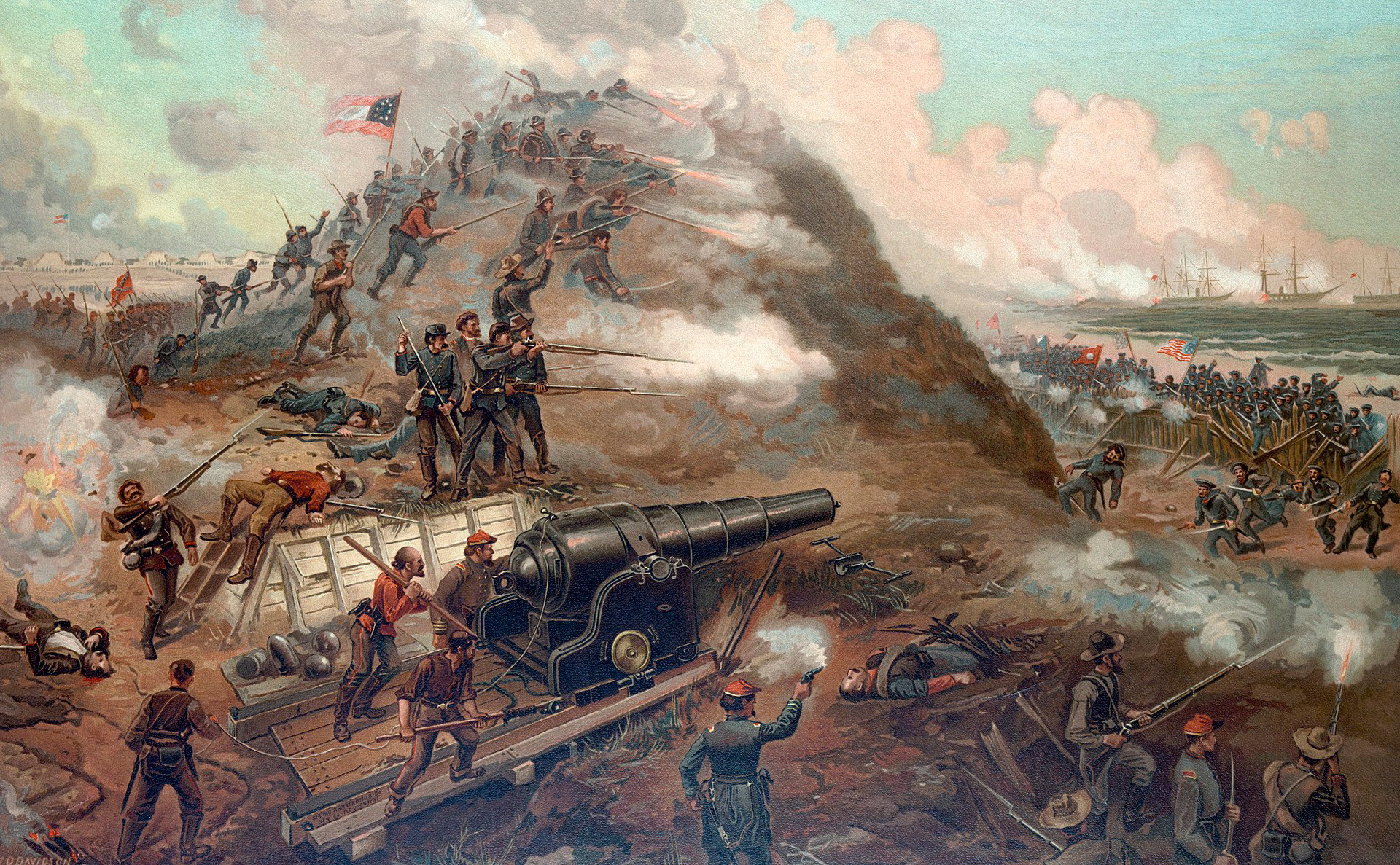 Ilustracija: Američki građanski rat.
