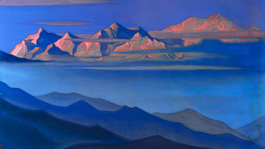  ‘Kangchenjunga’, obra de Nikolái Roerich, 1944.