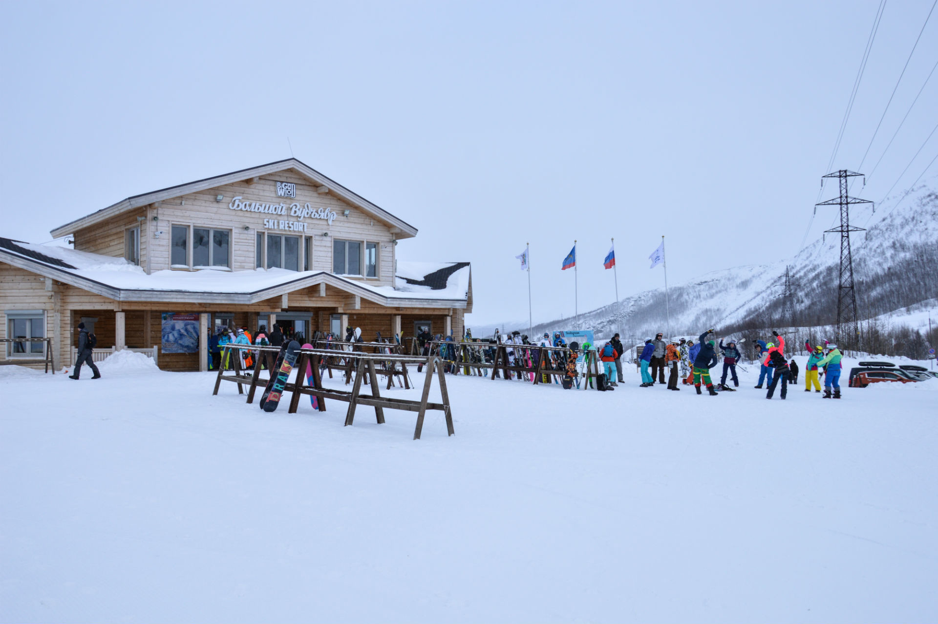 Skiers and snowboarders flock to this brand new resort