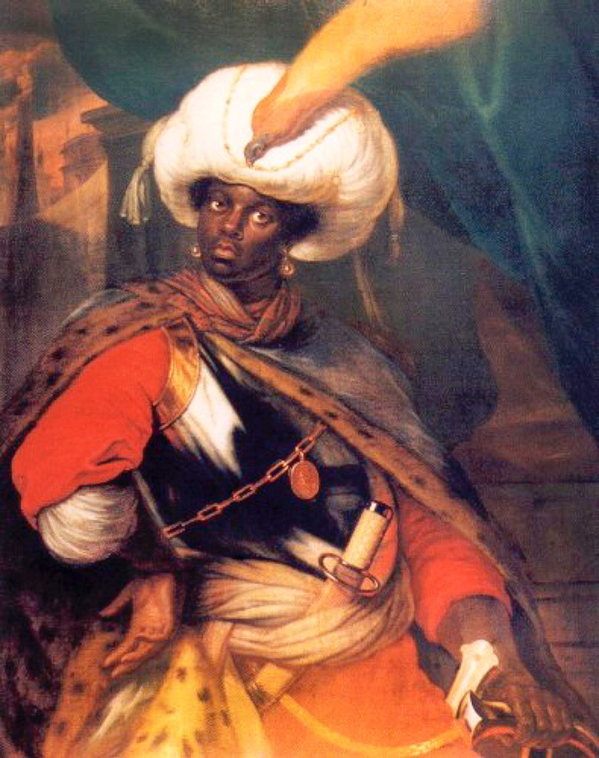Porträt von (angeblich) dem jungen Ibrahim Hannibal