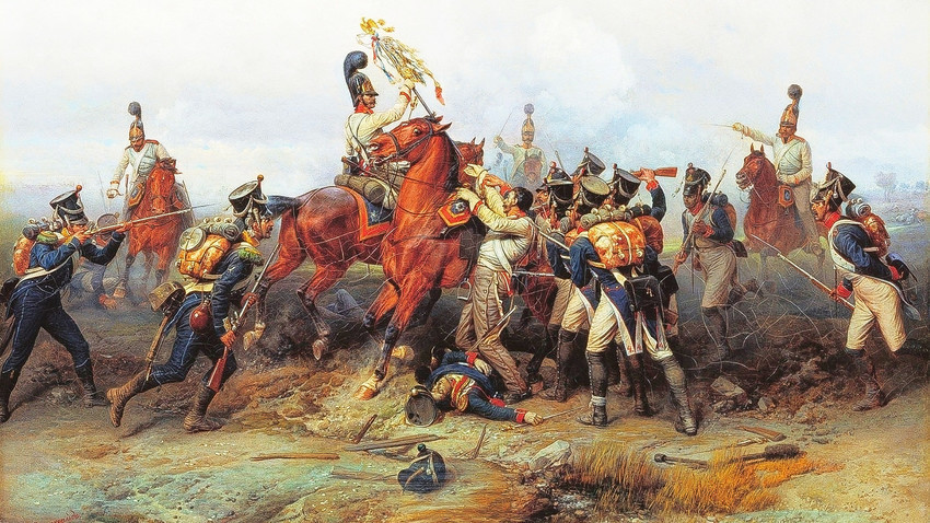 Podvig konjičke pukovnije u bitci kod Austerlitza 1805. godine.

