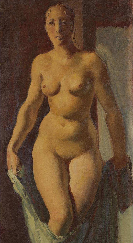 Александар Јаковљев (1887-1938): Нага девојка (1928).