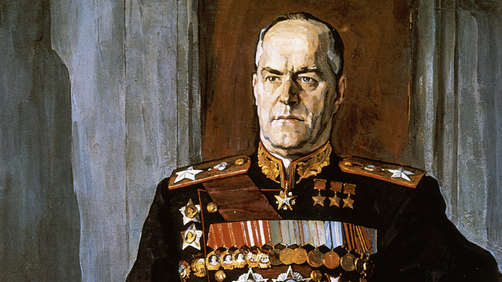 ゲオルギー・コンスタンチーノヴィチ・ジューコフ元帥の肖像画。パーヴェル・コリン作。