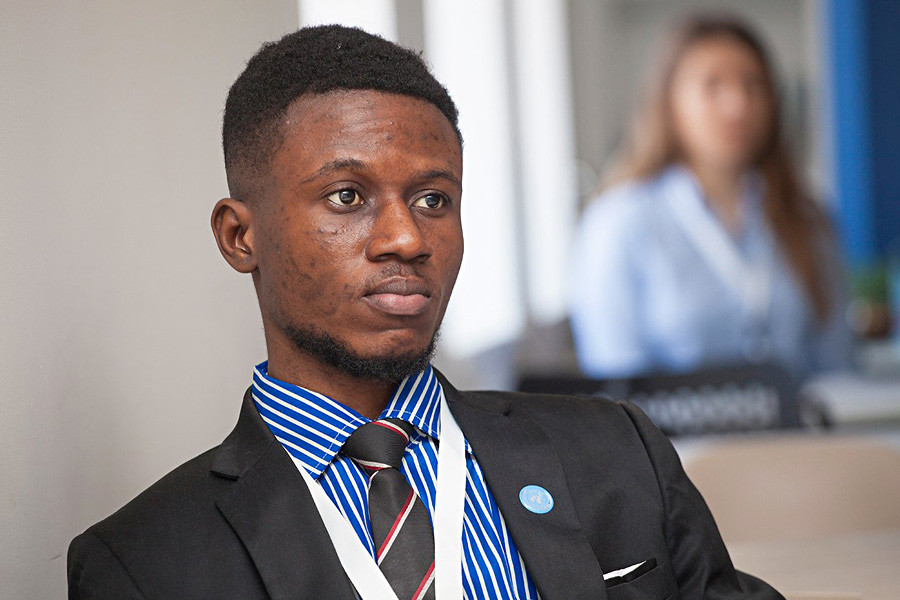 Daniel Ohene-Agyekum, estudiante de la Universidad de Tiumén.