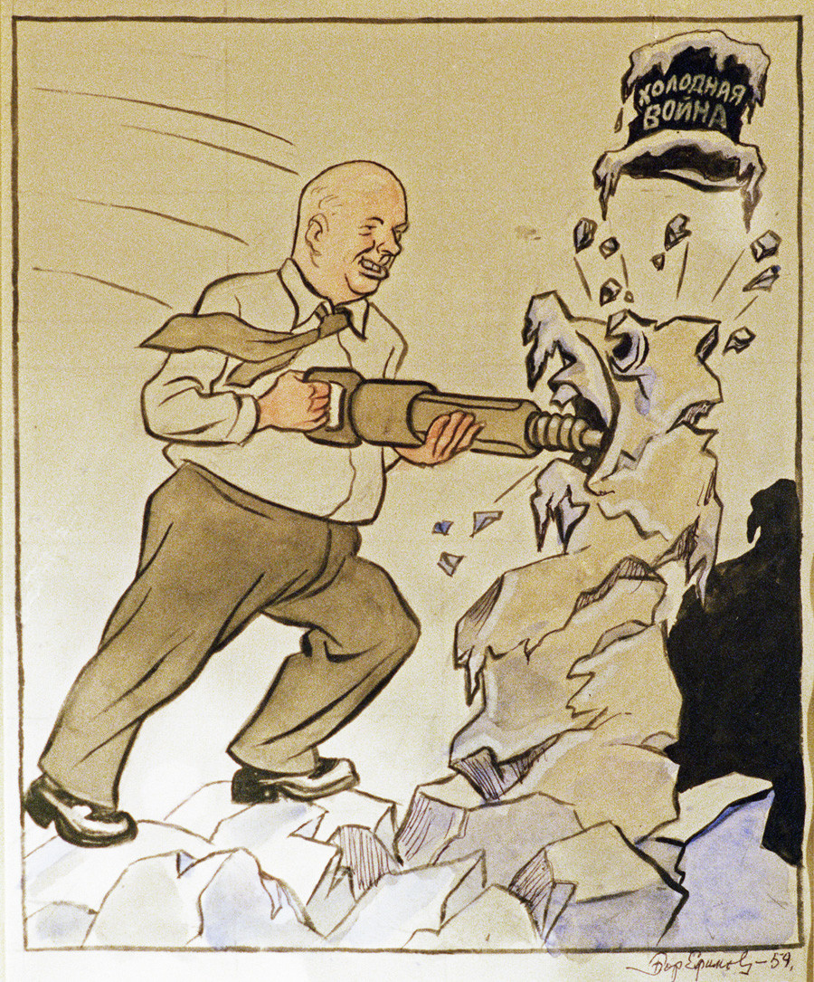 “The miners’ way.” Khrushchev is destroying the Cold War