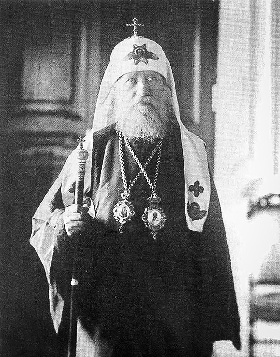 Свети Тихон (Белавин), патријарх Московски и целе Русије. Снимак из 1920-их.