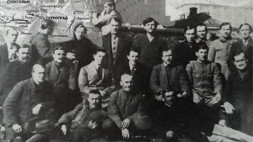 Slovenci, Hrvati in Srbi , člani jugoslovanske sekcije Komunistične partije (boljševikov) Rusije v Moskvi spomladi leta 1921
