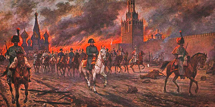 Brand in Moskau im Jahr 1812 