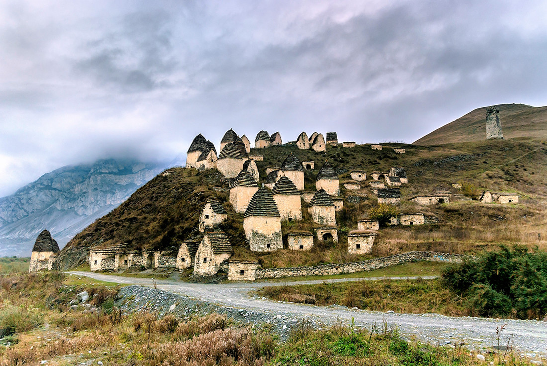 The “city of the dead” Dargavs, North Ossetia-Alania